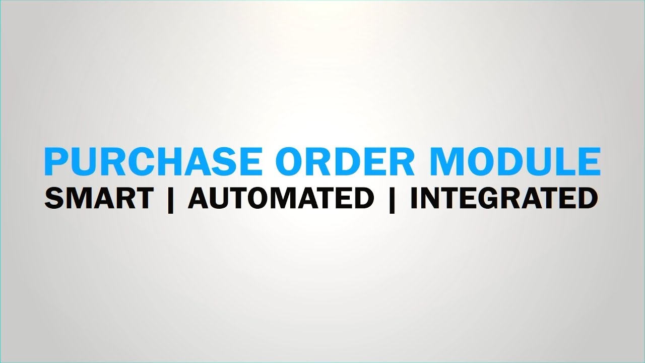 Managing Purchase Orders